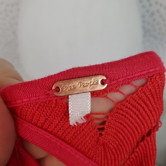 Free People Wild Thing Mini Dress in Strawberry - Picture 7 of 7